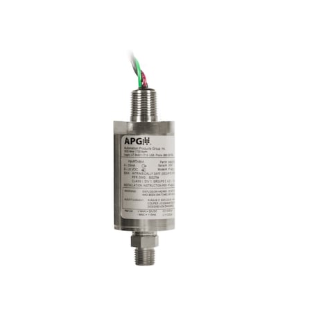 Explosion Proof Pressure Transmitter, Range 0-5 PSIS